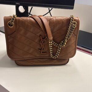 YSL medium Niki Bag in vintage leather